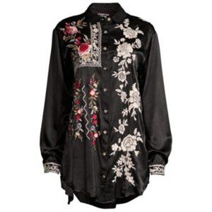 JOHNNY WAS Roma Embroidered Shirt Tunic